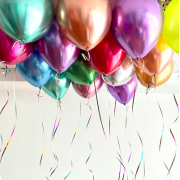 Шары с гелием "Ассорти хром" (30см) 15 шт.